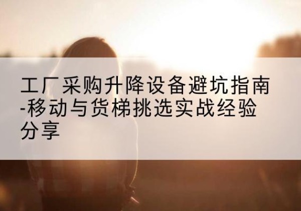 元宝山移动式升降机怎么选-工厂采购升降设备避坑指南-移动与货梯挑选实战经验分享